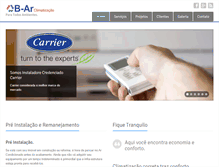 Tablet Screenshot of barclimatizacao.com